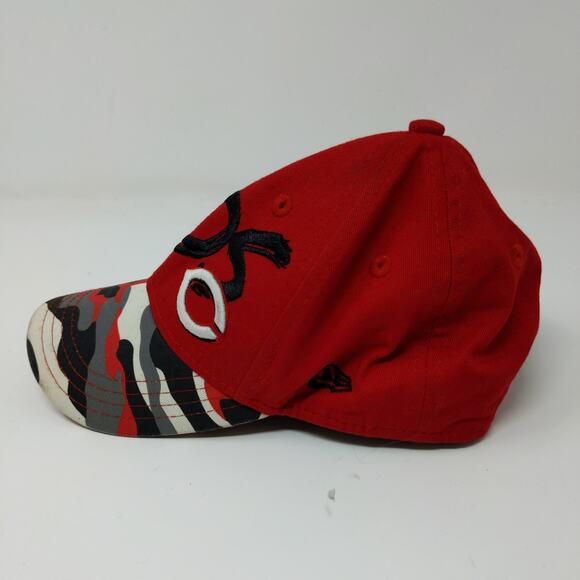 New Era 9Forty Cincinnati Reds Red Camo Snapback Hat Size Child Embroidered Logo - Picture 5 of 12